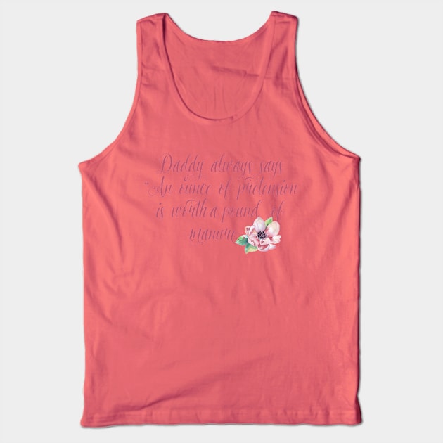 An Ounce of Pretension Tank Top by popcultureclub